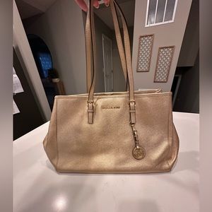 Gold Michael Kors Purse